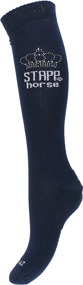 STAPP [horse] - Paardrijsokken 33510 KROON STRASS Unisex - 1-Pack - Maat 39/42 - Marine