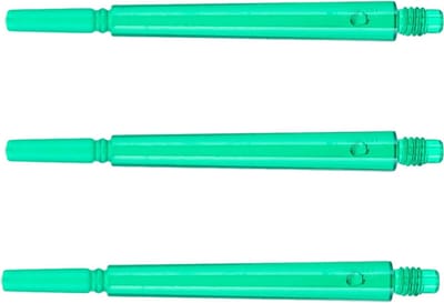 Dartshafts - Dartpijlen onderdelen - Precisie Darts Spelen - Versterkte Kunststof - Maat 7 - Transparant Groen