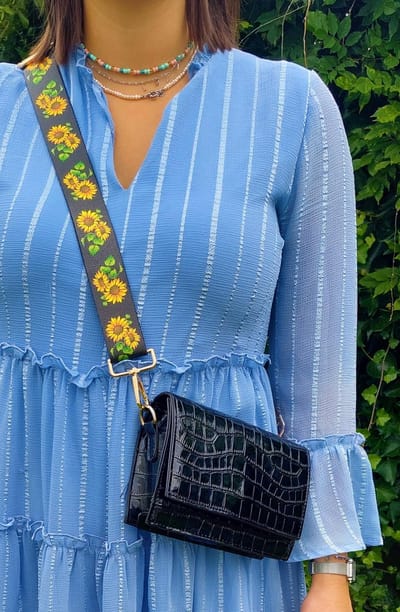 Bag strap - Sunflower tassenriem - Schouderband - Schouderriem tas - Tassen riem - Tas hengsel - Tassen band - gitaar strap - cameratas band - cross body - verstelbare riem - bag belt - handtas bandje