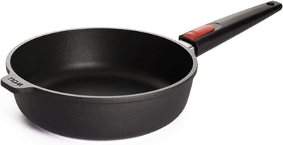 Titanium Koekenpan Ø 24 cm met Afneembare Steel - Geschikt voor Ceran, Gas en Elektrisch - Niet voor Inductie - Antiaanbaklaag