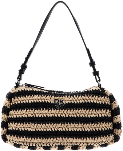 DKNY schoudertas Remy Top Zip Shoulder Bag Blk / Natural zwart beige