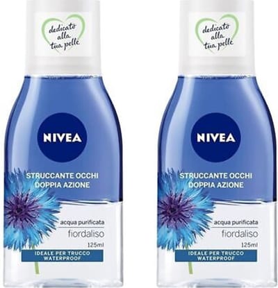 Nivea Oogmake-Up Remover Double Effect - 2 x 125 ml - Waterproof