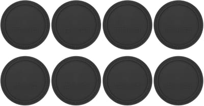 Rubberen Bodems - Beschermdoppen Flessen - Flessen Beschermen - Hittebestendig Siliconen - 58 mm - Zwart