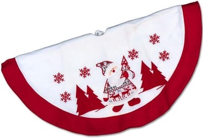 Unique Living - Treeskirt Winterland 90cm Ø santa - Kerstboomkleed