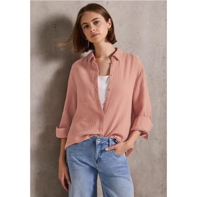 Mousseline overhemd blouse