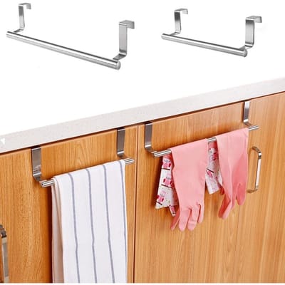 Een Roestvrij Staal Keuken Multi-Functioneel Roestvrij Enkele Paal Handdoekrek Kastdeur Achter Doekhanger Handdoekstang