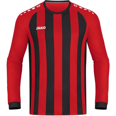 Jako Inter Voetbalshirt Lange Mouw Kinderen - Zwart / Sportrood | Maat: 116