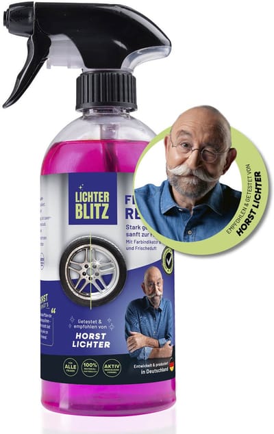 Velgenreiniger 500 ml - Auto-accessoire voor velgenonderhoud, verwijdert remstof, olie en vuil | krachtig, universeel, met kleurindicator, geschikt voor stalen, aluminium en lichtmetalen velgen