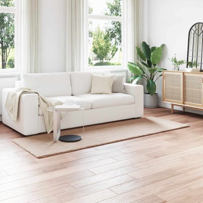 vidaXL - Antislip - vloerkleed - van - imitatie - konijnenbont - OLITE - Taupe