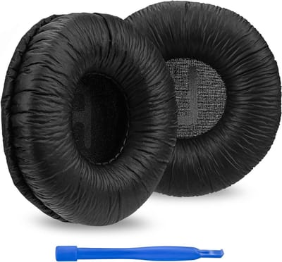 Vervangende Oorkussens voor JBL JR300, T450BT, T500BT, Tune 500 en Meer - Leer Zwart, Comfortabel en Duurzaam
