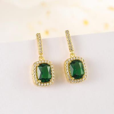 Natuurlijke Groene Jade Sieraden Edelsteen 14k Goud Druppel Oorbel Vrouwen Aros Mujer Oreja Granaat Bohemen Orecchini Smaragd Oorbellen Meisjes groen