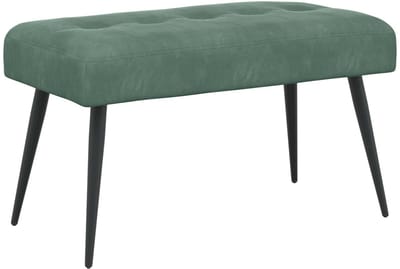 vidaXL - Bank - met - knopen - tufting - Zeegroen - 80 - x - 40 - x - 46 - cm - fluweel