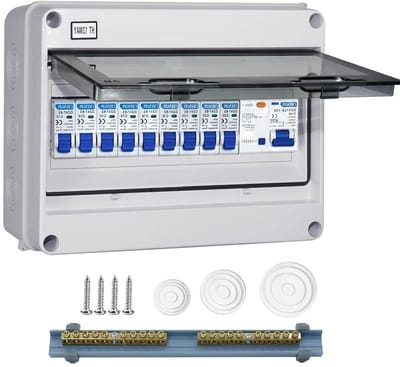 Zekeringkast Opbouw - Verdeelkast Kleine - Stroom Beveiligen - IP65 Waterdicht - 12 Modules - Wit