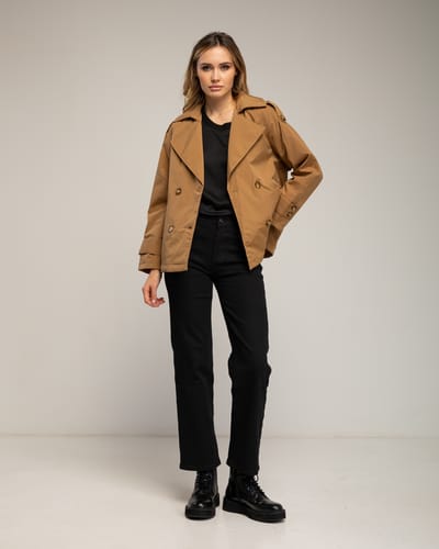 Basic wide leg jeans met een hoge taille.