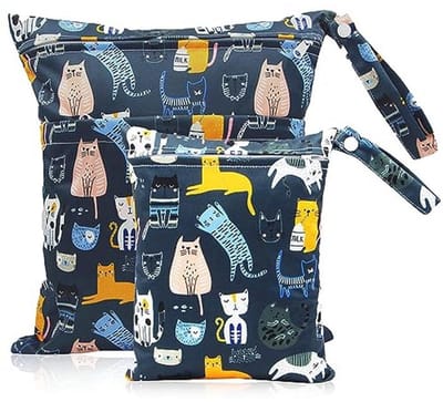Grote Luiertas met Kattenpatroon - Veelzijdige Kleding- en Reistas voor Baby's en Volwassenen