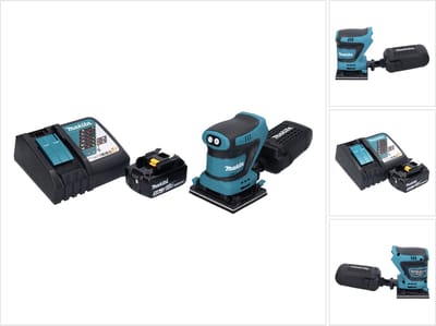 Makita DBO 480 RT1 accu-excentrische schuurmachine 18 V 112 x 102 mm + 1x accu 5,0 Ah + oplader