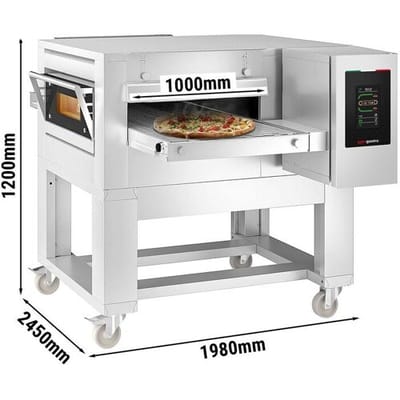 GGM Gastro Gas Durchlaufofen - 1980x2450mm - Touch - Bandbreite: 1000mm - inkl. Untergestell