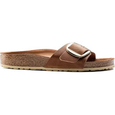 Damessandalen Birkenstock Madrid Big Buckle Natural Leather Oiled