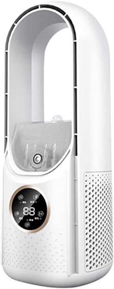 Draagbare Airco - Luchtkoeler Ventilator - Persoonlijke Koelte - Bladloze Technologie - Stille Timer - Wit