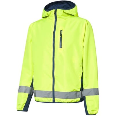 CRIVIT Heren fietsjas (geel/blauw, S)