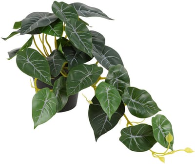 Countryfield kunstplant Philodendron brasil hangplant 23x25x28cm decoratie.