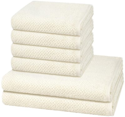 Cawö Sonstiges 4 X handdoek 2 X douchehanddoek - in set 6 pack Pure