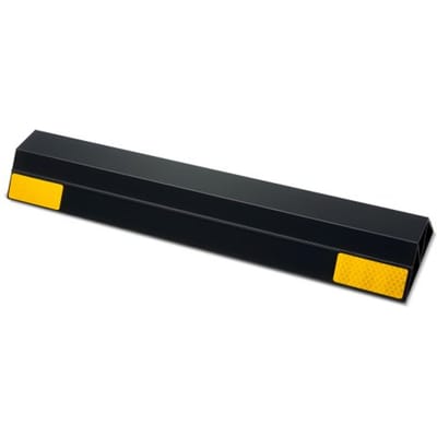VEVOR Parkeerstoppers Wielstoppers 2 stuks. Parkeerhulp voor de garage, parkeerbegrenzer met reflecterende strips, parkeerbarrière van PP voor auto's, bestelwagens en vrachtwagens, wielgeleider, parkeerbegrenzer
