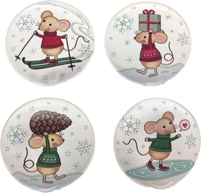 Set van 4 Handwarmers voor Koude Dagen - Herbruikbare Warmte Pads voor Thuis en Onderweg - 8.5 cm Diameter