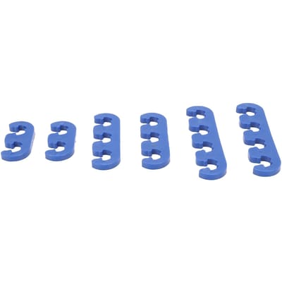 6 PIÈCES   Kit Séparateur Diviseur de Fils 9728 9723 Support de Goulotte Séparateur de Fils d'Allumage de Véhicule pour Fils d'Allumage de 7mm 8mm 9mm blue