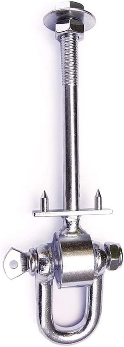 Robuuste schommelhaak met beugel voor houten balken tot 12 cm - Perfect voor kinderschommels