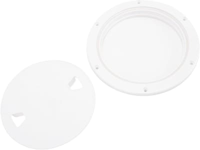Ronde Dekplaat - Inspectieluik Afdekking - Toegang tot Opslag - Waterdicht Ontwerp - 5 Mm Gat - Wit