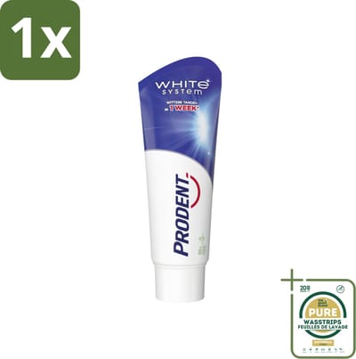 1 x Prodent – Tandpasta – White System – Natuurlijk Witmakend – 75 ml- Koffiezetapparaat - Koffiezetapparaat - Koffiezetapparaat