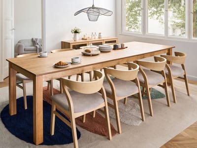 MADURA - Uitschuifbare eettafel - Lichtbruin - 180/280 x 100 cm - MDF
