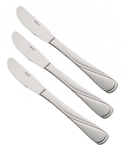 Kinghoff KH-1443 - Diner Mes - Roestvrij Staal - Hoogglans - 21cm - Set van 3