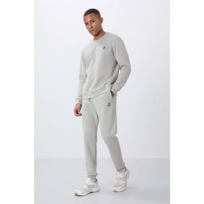 Heren Katoen-polyester Fleece Sweatshirt en Broek Set