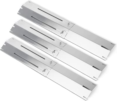 Universele Branderkap 30-53CM voor Gasgrills - RVS Warmtebescherming, Vervangingsonderdelen voor Landmann, Tepro, Campingaz en meer (3 Stuks)