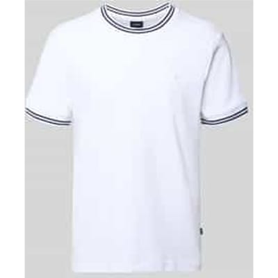 T-shirt met contraststrepen model 'Jose'