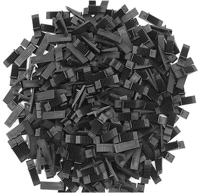 Oneay Verpakking van 200 stuks raamafdichtingen, wigvormige glasafdichtingen, raamafdichtingen van aluminiumlegering, nivelleringsafdichtingen, dikte 1 mm tot 10 mm, zwart.