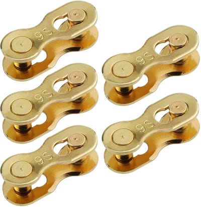 Dailygoods- Fiets Ketting Links - 5 Paar - Geschikt voor 9 Versnellingen - Mangaanstaal - Duurzaam - Glad Oppervlak - Kettingschakels