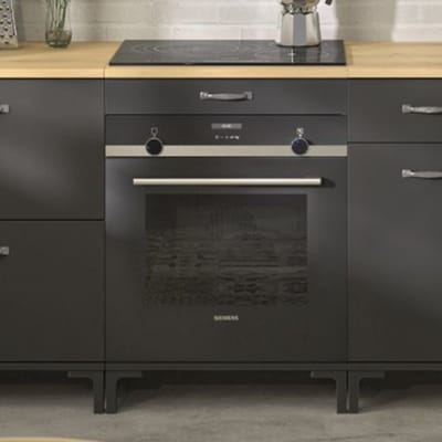 Trendmeubel - Manchester zwart keukenelement onderkast voor oven 60cm