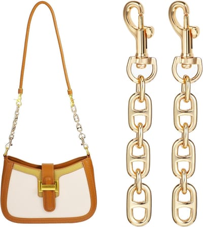 2 stuks portemonnee riem extender 472 inch metalen tas extender ketting voor vrouwen meisjes handtassen schoudertas crossbody tas decoratie - tas vervanging accessoires