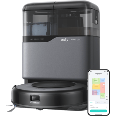 EUFY Robotstofzuiger met dweilfunctie Omni C20 all-in-one reinigingsstation