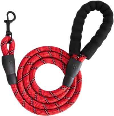 S4D® - Premium Reflecterende Hondenriem - Honden Riem - Honden Lijn - Hondenriemen - Rood - 1.5 Meter - 1.2 CM Dik - Sterk, Licht & duurzaam !
