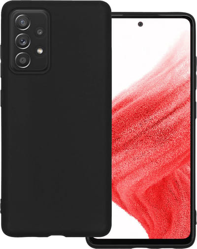 Hoesje Geschikt voor Samsung Galaxy A53 - Sterk & Shockproof - Hoes Cover - Siliconen Case - Zwart