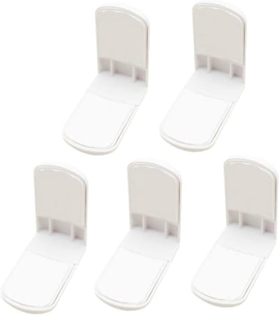 Veiligheidshaken Kindersloten - Babybeveiliging - Kasten Beveiligen - Sterke Kleefkracht - 10 Stuks - Wit