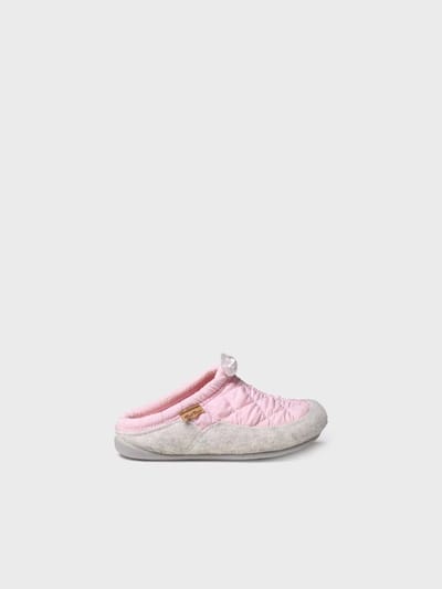 Kinderslippers van vilt en gewatteerde stof | LAND-UM