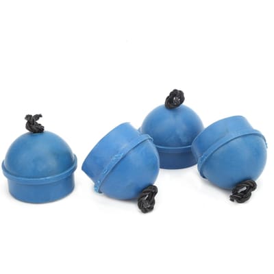 4pcs Porte-craie de queue de billard de poche en caoutchouc avec cordon Accessoire Bleu bleu