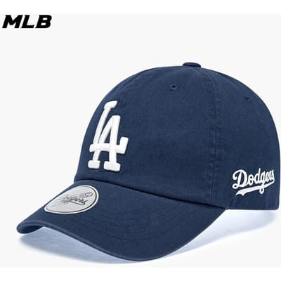MLB Unisex Geborduurde Zachte Top Baseballpet ONE SIZE marineblauwe kleur