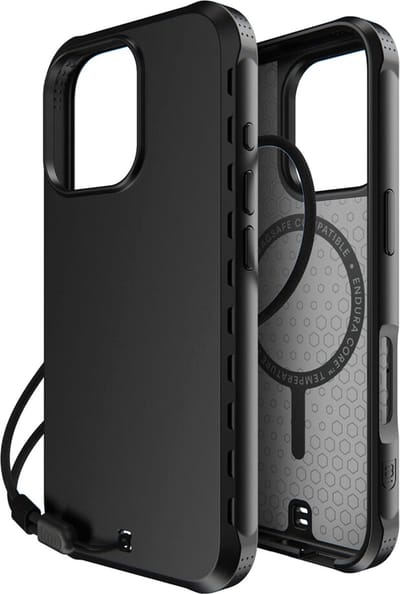 BodyGuardz Paradigm Pro Case voor de iPhone 16 Pro - Zwart