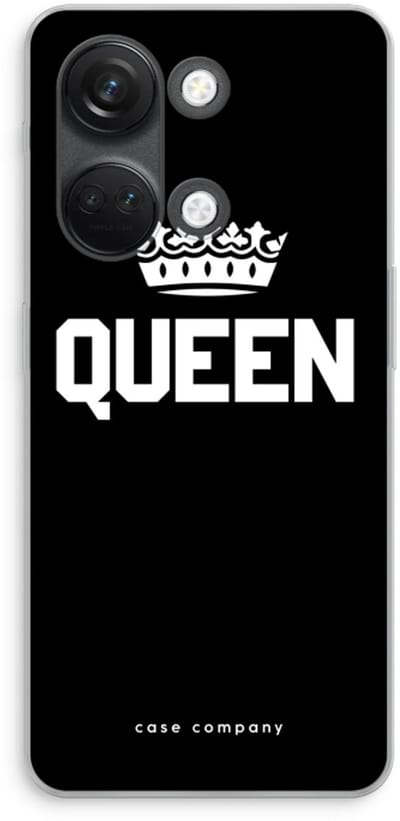 Case Company® - Hoesje geschikt voor OnePlus Nord 3 hoesje - Queen zwart - Soft Cover Telefoonhoesje - Bescherming aan alle Kanten en Schermrand